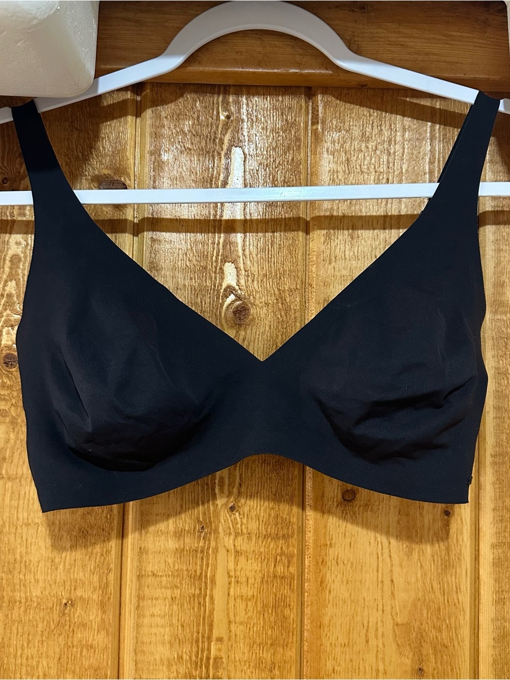 Skims Size M-DD Womens Black Unlined Wireless Back Closure Bralette Bra 11L